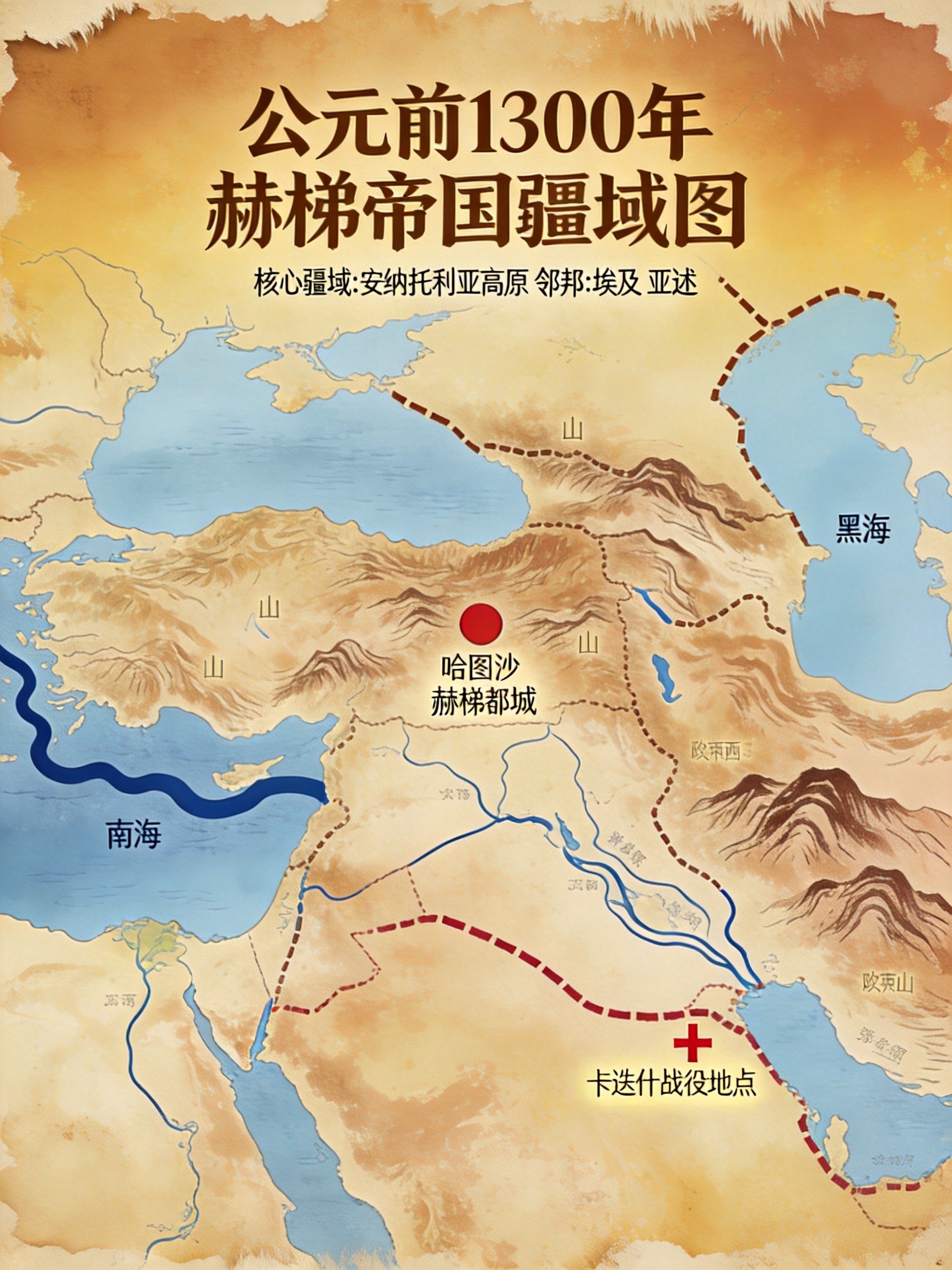 赫梯帝国疆域图