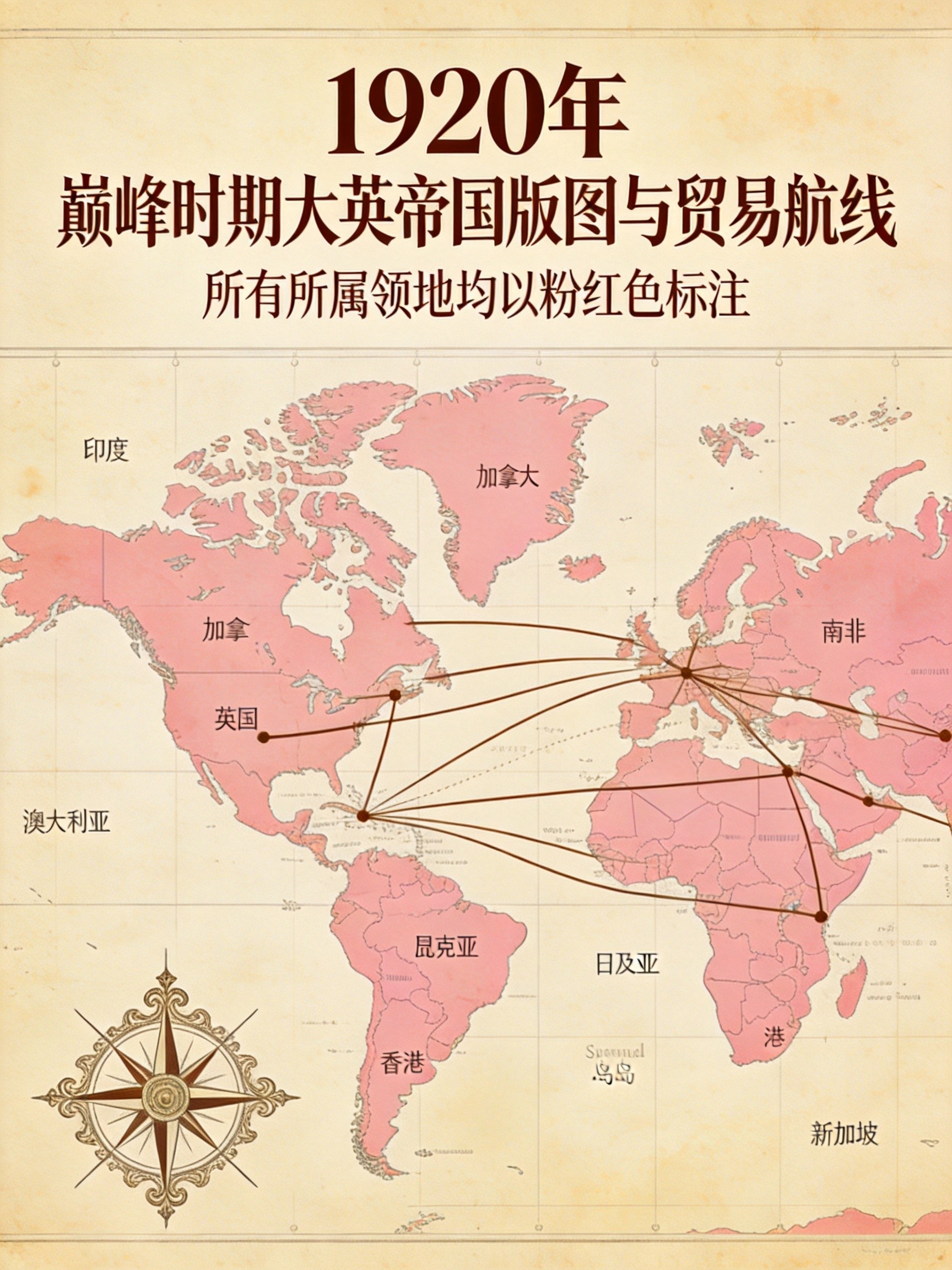 大英帝国全盛版图