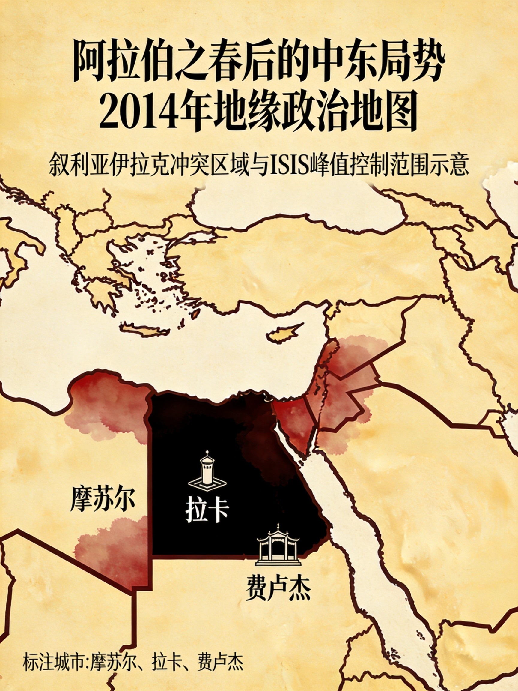 ISIS领土控制范围