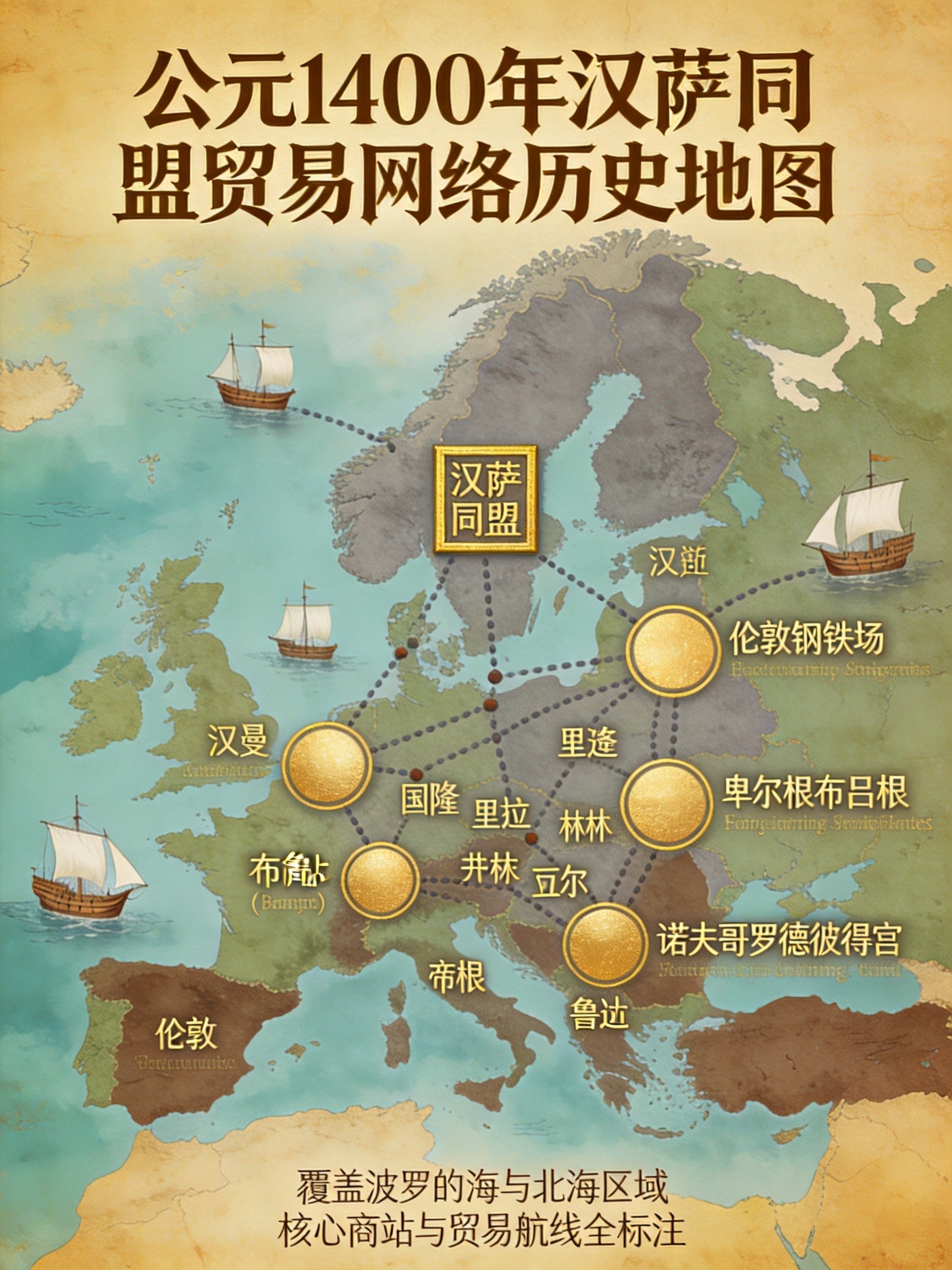 汉萨同盟贸易网络