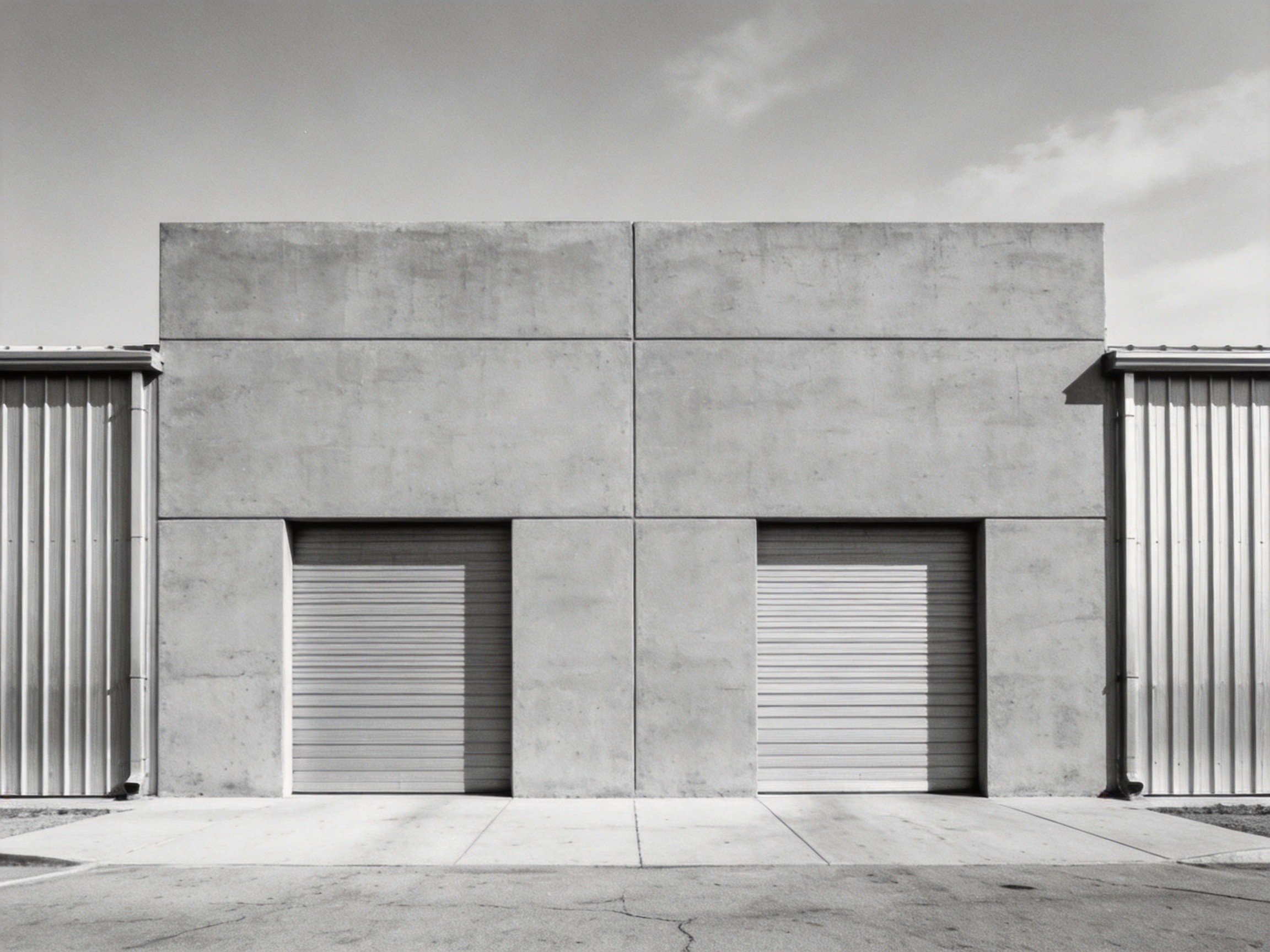 致敬Lewis Baltz风格的工业仓库正立面